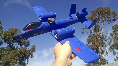 Illustration for article titled A Brilliant Toy Hacker Turned the G.I. Joe Cobra Rattler Into an RC Plane That Actually Flies